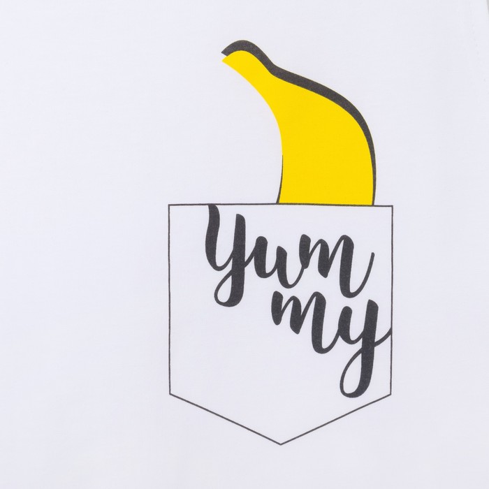 Майка женская KAFTAN "Banana", белый, р-р 40-42, 100% хлопок