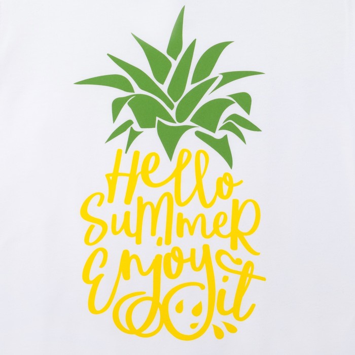 Майка женская KAFTAN "Fruits", белый, р-р 40-42, 100% хлопок