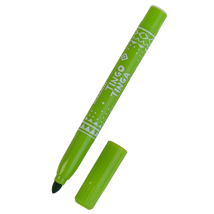 Фломастеры утолщенные 6 цветов TINGO TINGA Jumbo, вентилируемый колпачок