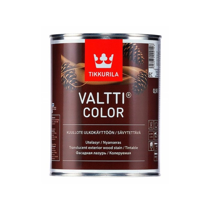 Валти колор ЕС лессирующий для наружных работ Тиккурила 0,9л