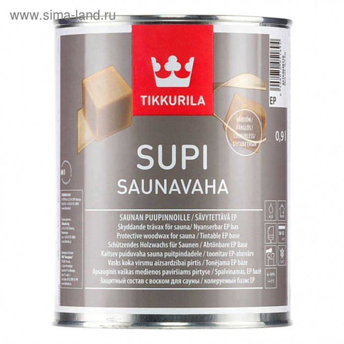 Воск для сауны SUPI SAUNAVAHA EP Тиккурила 0.9л