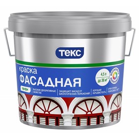 

Краска Фасадная ПРОФИ D ТЕКС 4,5л