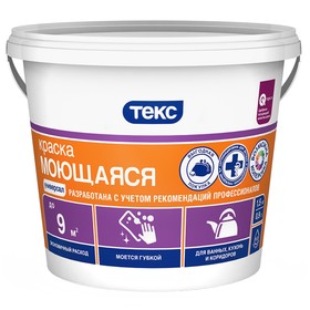

Краска Моющаяся ТЕКС УНИВЕРСАЛ, База А, 3кг