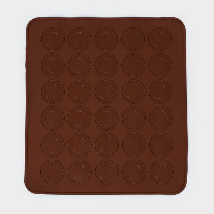 Коврик для макаронс Доляна «Ронд», 29×26 см, цвет МИКС