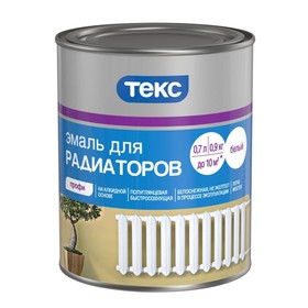 

Эмаль алкидная для радиаторов ПРОФИ белая полуглянец ТЕКС 0,9кг