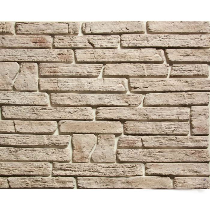 Гипсовая плитка Известняк "Пирамида" (80шт в наборе), серый, 1 кв.м