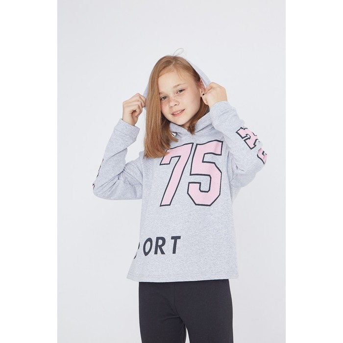 Джемпер для девочки "75", рост 152 см (40), цвет меланж
