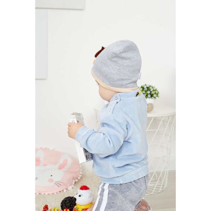 Костюм для мальчика (джемпер+брюки) "Один игрок", рост 86 см (26), цвет голубой