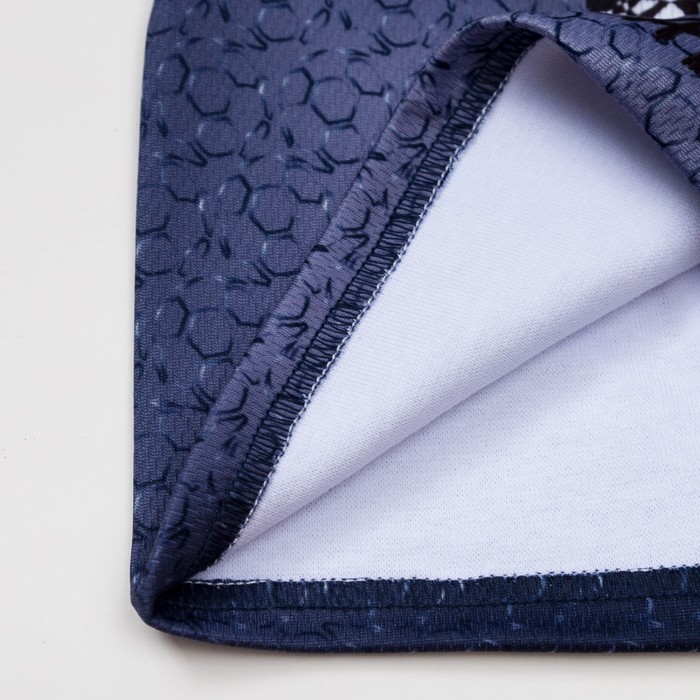 Шапка детская трикотажная, размер 52-54 см, цвет синий 1254