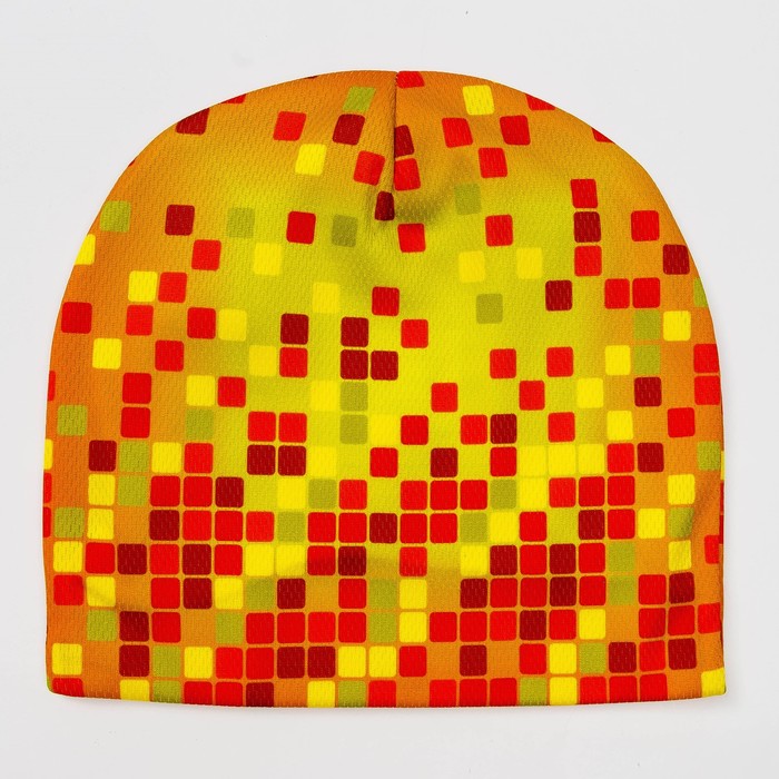 Шапка детская трикотажная, размер 52-54 см, цвет оранжевый 1254