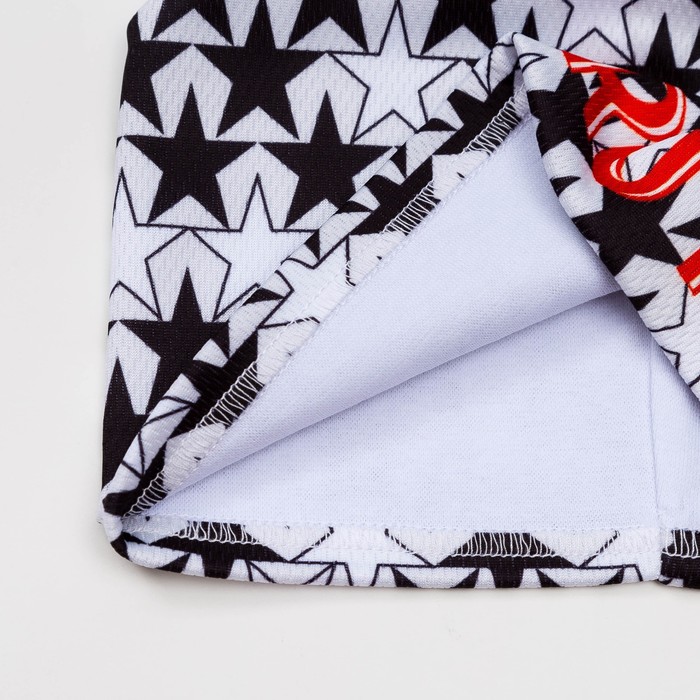 Шапка детская трикотажная, размер 54-56 см, цвет чёрно-белый 1255