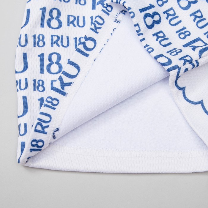 Шапка детская трикотажная, размер 54-56 см, цвет бело-синий 1258