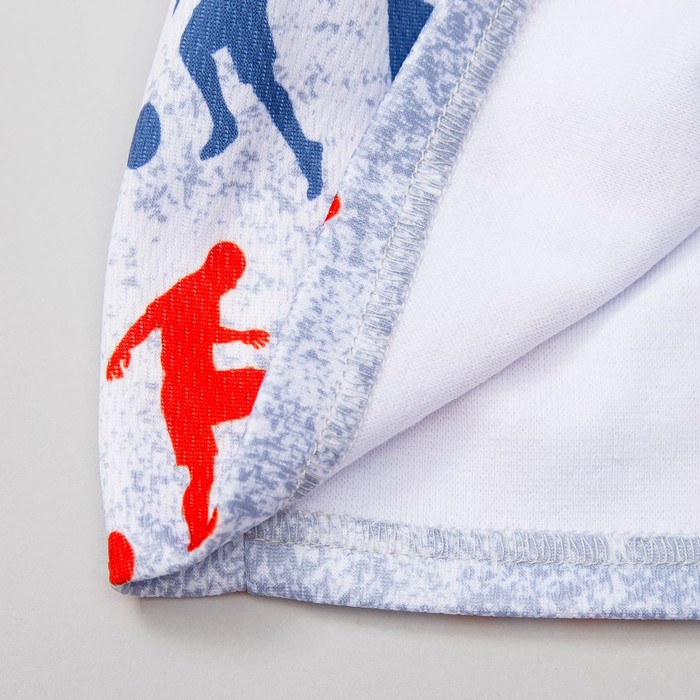 Шапка детская трикотажная, размер 54-56 см, цвет серый (рябь) 1259