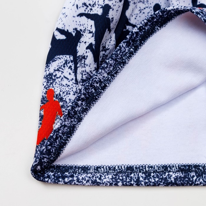 Шапка детская трикотажная, размер 54-56 см, цвет синий (рябь) 1259