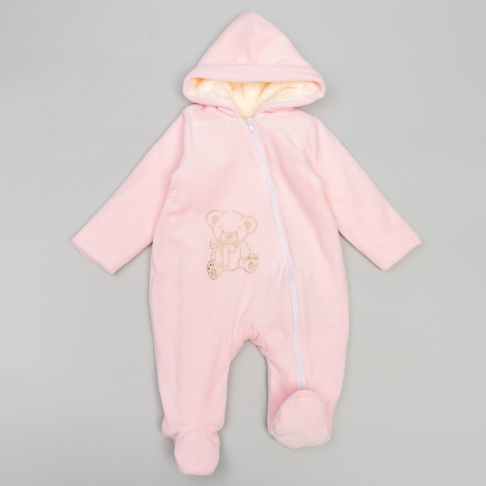 Комбинезон на девочку, рост 80 см, цвет розовый Км-261-05_М