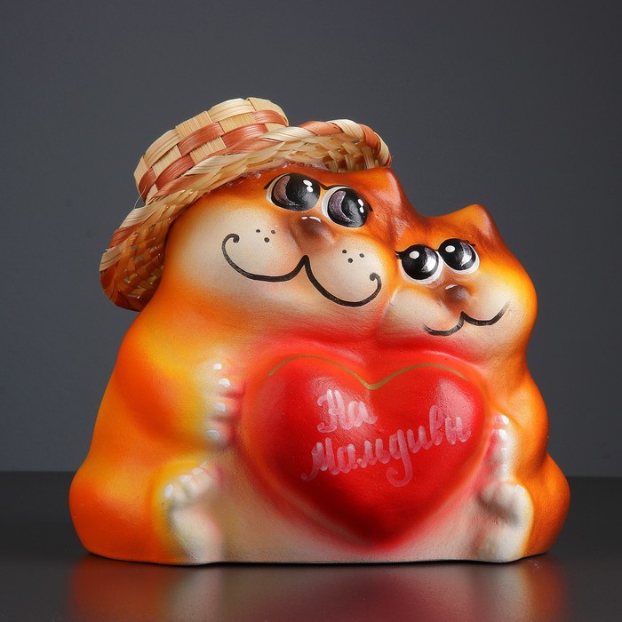 Копилка "Коты дачники: на Мальдивы" 19см