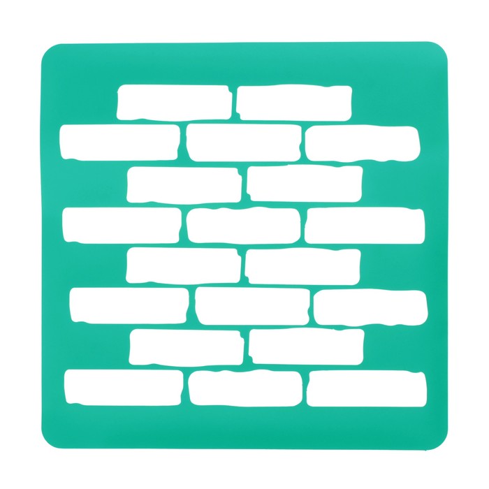 Трафарет клеевой "Кирпич крупный" 15х15 см