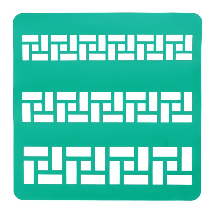 Трафарет клеевой "Розы геометрические" 15х15 см 0017