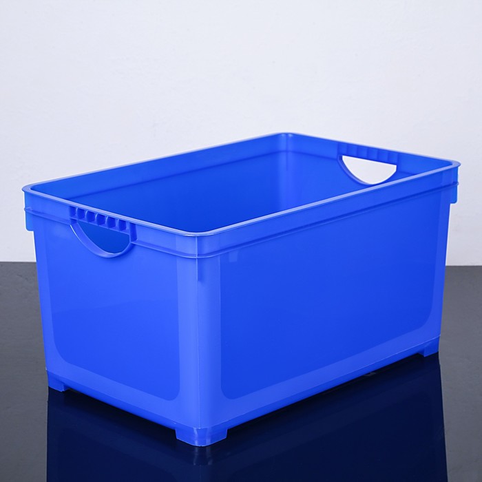 Ящик для хранения универсальный 48 л, цвет синий