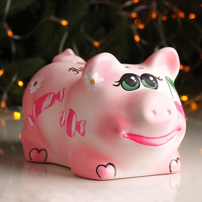 Копилка "Поросенок большой" конфеты