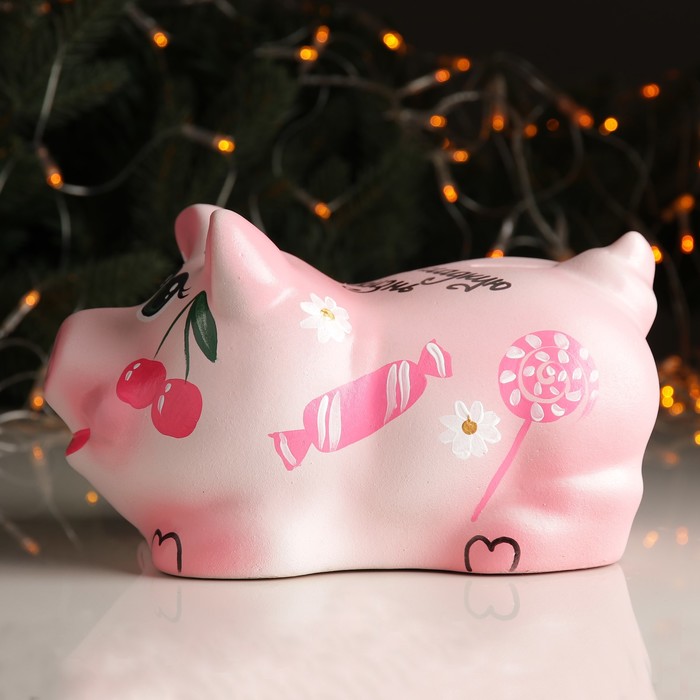 Копилка "Поросенок большой" конфеты