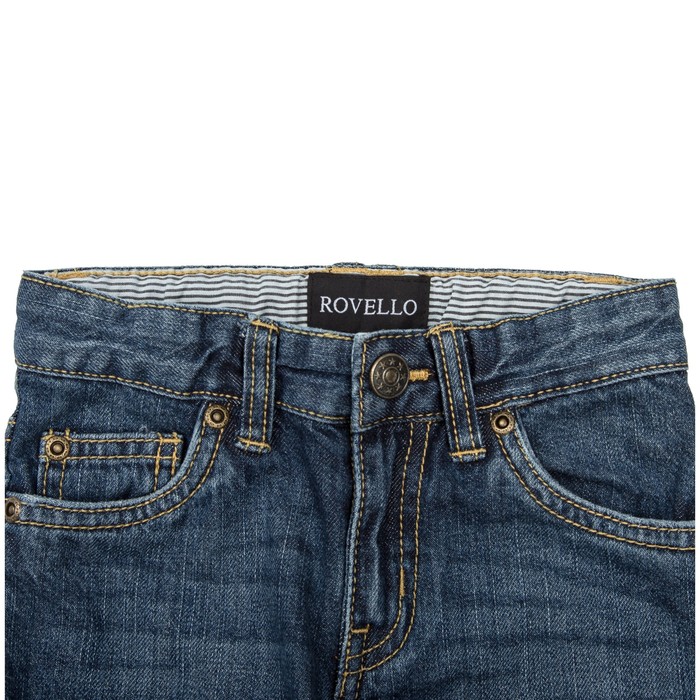 Брюки джинсовые для мальчиков, рост 86 см, цвет синий 2060_М