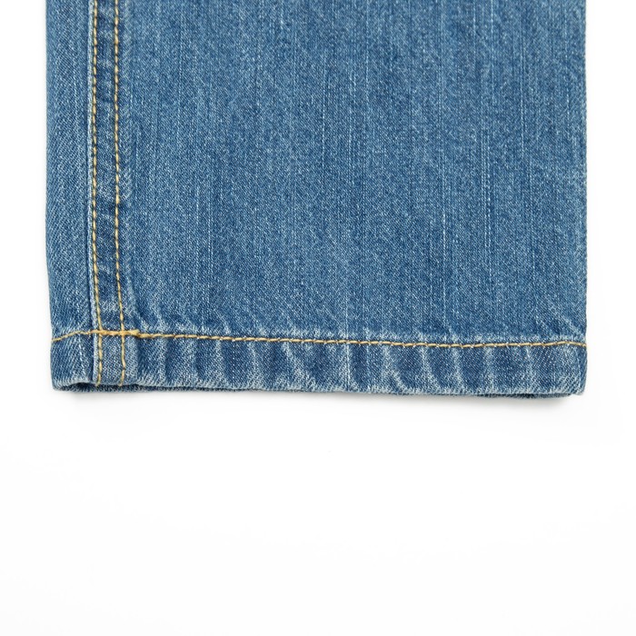Брюки джинсовые для мальчиков, рост 140 см, цвет синий 2061