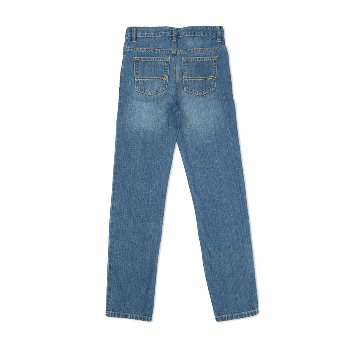 Брюки джинсовые для мальчиков, рост 140 см, цвет синий 2061