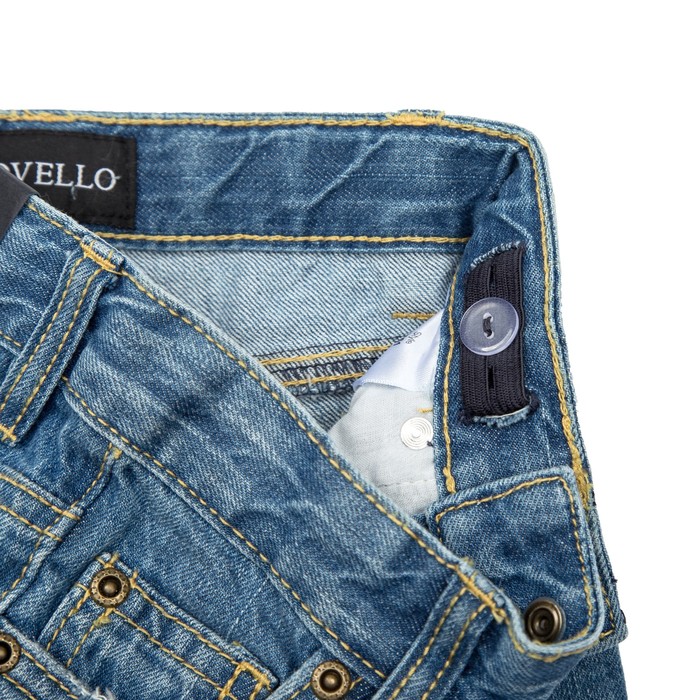 Брюки джинсовые для мальчиков, рост 92 см, цвет синий 2061_М