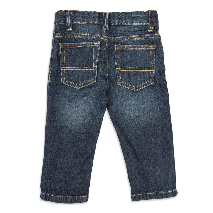 Брюки джинсовые для мальчиков, рост 86 см, цвет тёмно-синий 2061_М