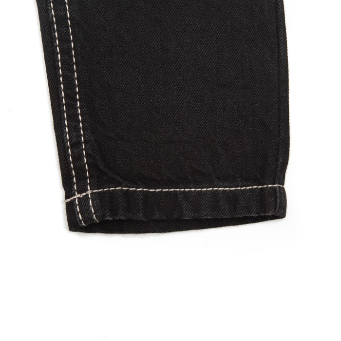 Брюки джинсовые для мальчиков, рост 92 см, цвет чёрный 2062_М