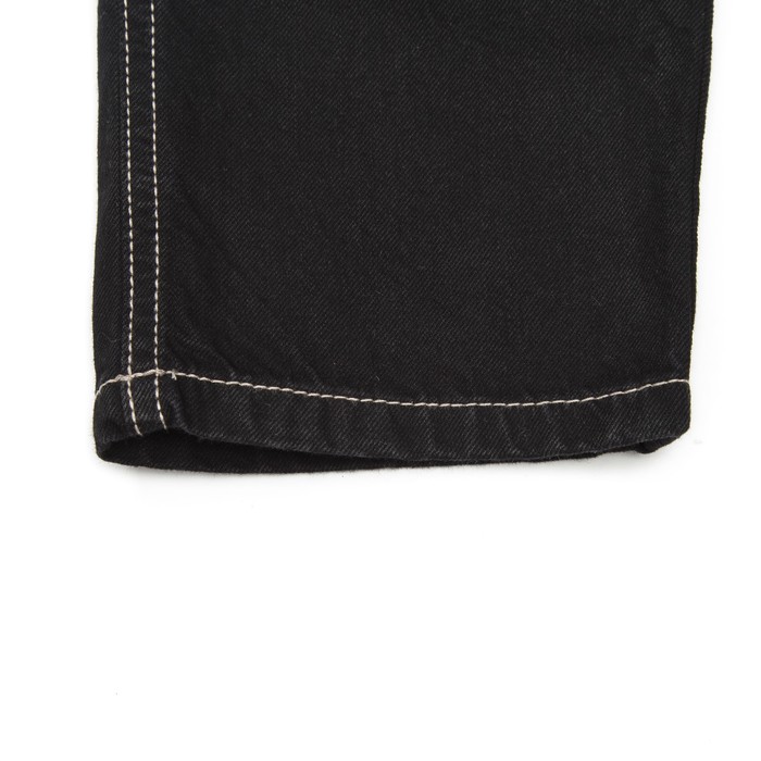 Брюки джинсовые для мальчиков, рост 104 см, цвет чёрный 2062