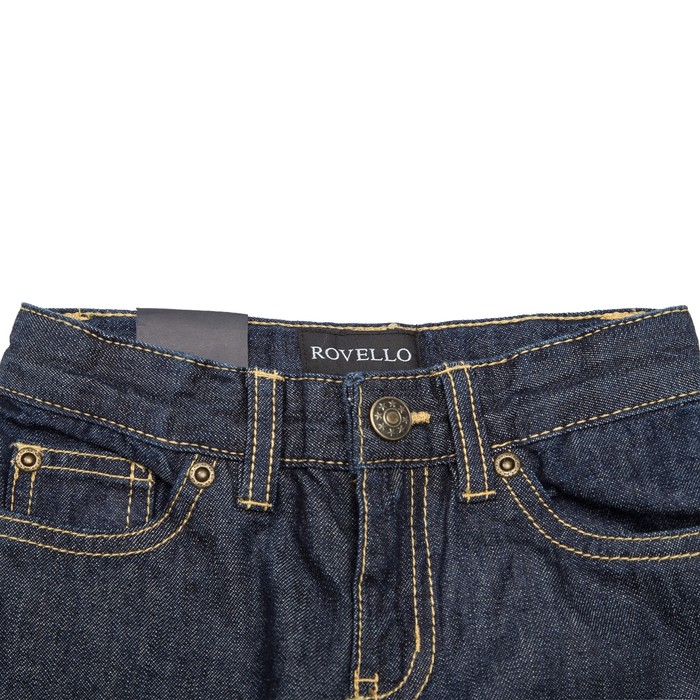 Брюки джинсовые для мальчиков, рост 92 см, цвет синий 2064_М