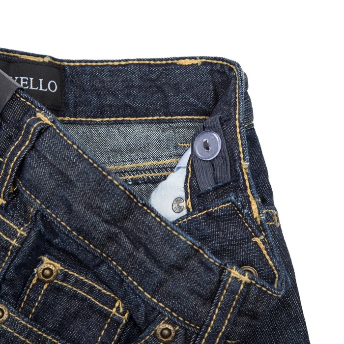 Брюки джинсовые для мальчиков, рост 92 см, цвет синий 2064_М