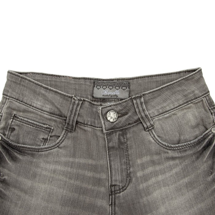 Брюки джинсовые д/д 4053 Сер, рост 122-128 см, цвет серый 4053