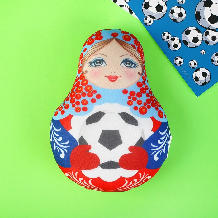 Мягкая игрушка-антистресс "Матрешка Футбольная" 01 мини