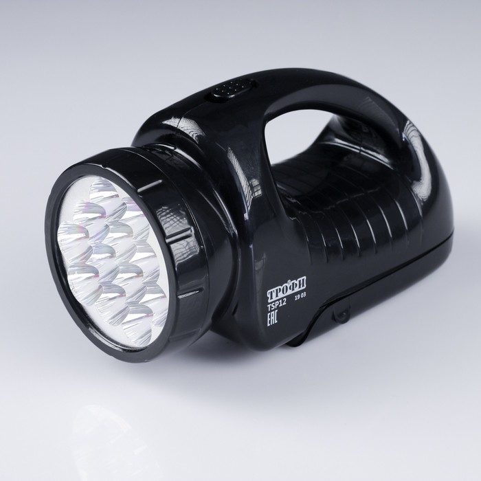 Фонарь "Трофи" TSP12, 12+18 светодиодов, аккумулятор 4В 1.8А.ч