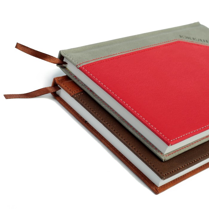 Ежедневник недат А5 120л кл,карта на форзаце,ляссе,обл пвх Комбинированный МИКС