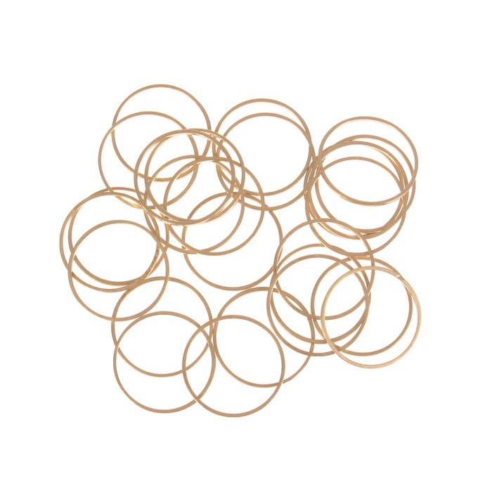 Декор для творчества металл "Кольца" набор 28 шт 2х2 см