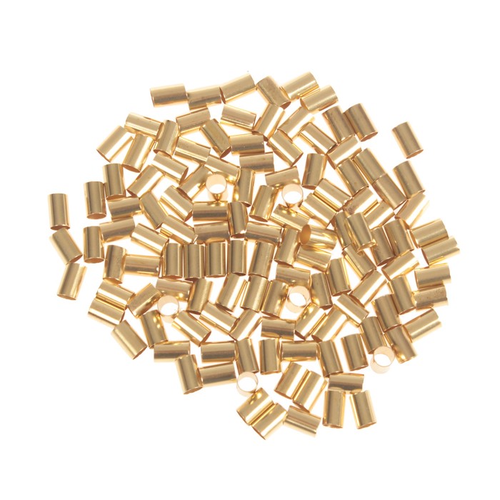 Декор для творчества металл "Трубка" набор 120 шт 0,6х0,4 см