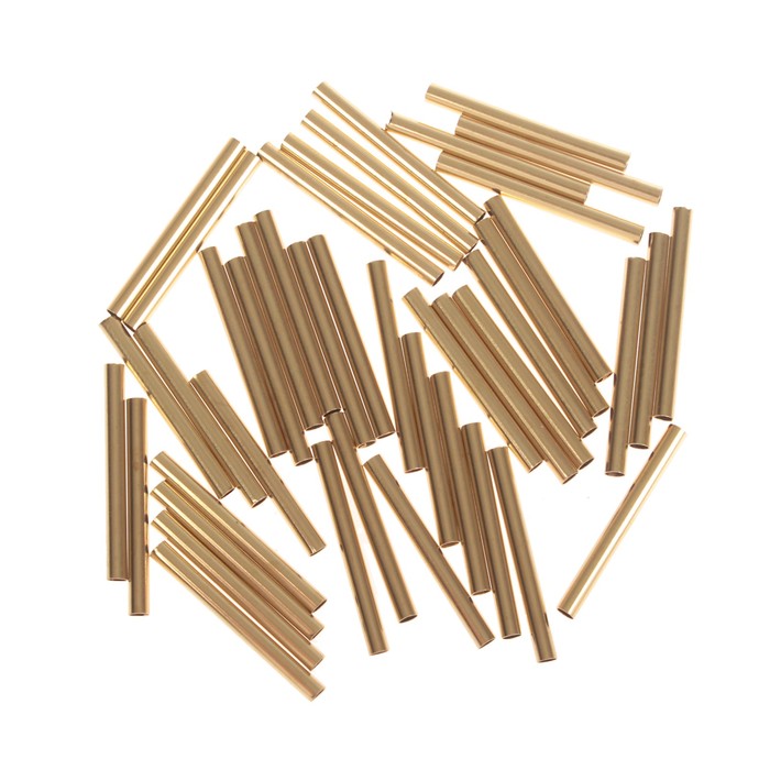 Декор для творчества металл "Трубка" набор 44 шт 3х0,3 см