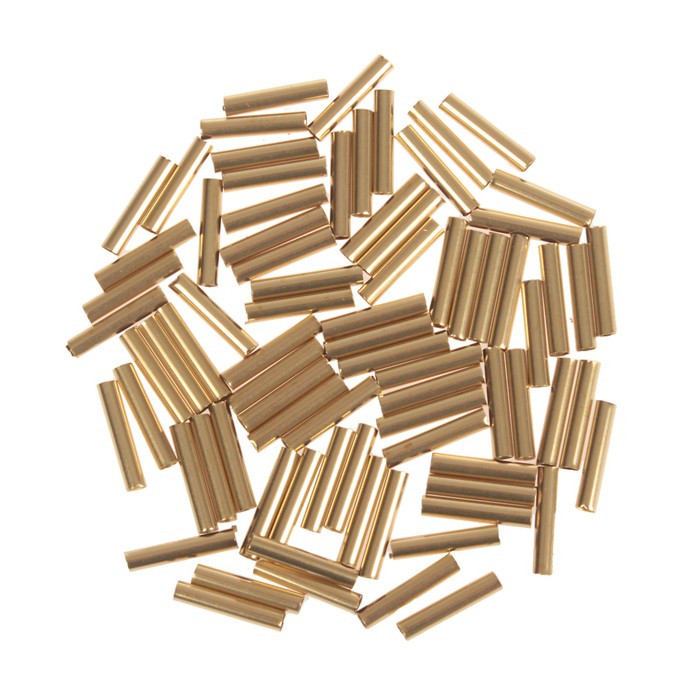 Декор для творчества металл "Трубка" набор 80 шт 1,5х0,3 см