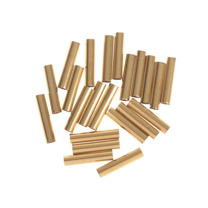 Декор для творчества металл "Трубка" набор 22 шт 2,5х0,6 см