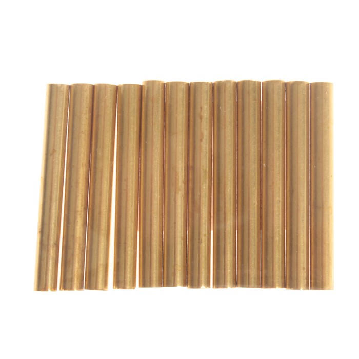 Декор для творчества металл "Трубка" набор 12 шт 4,8х0,6 см