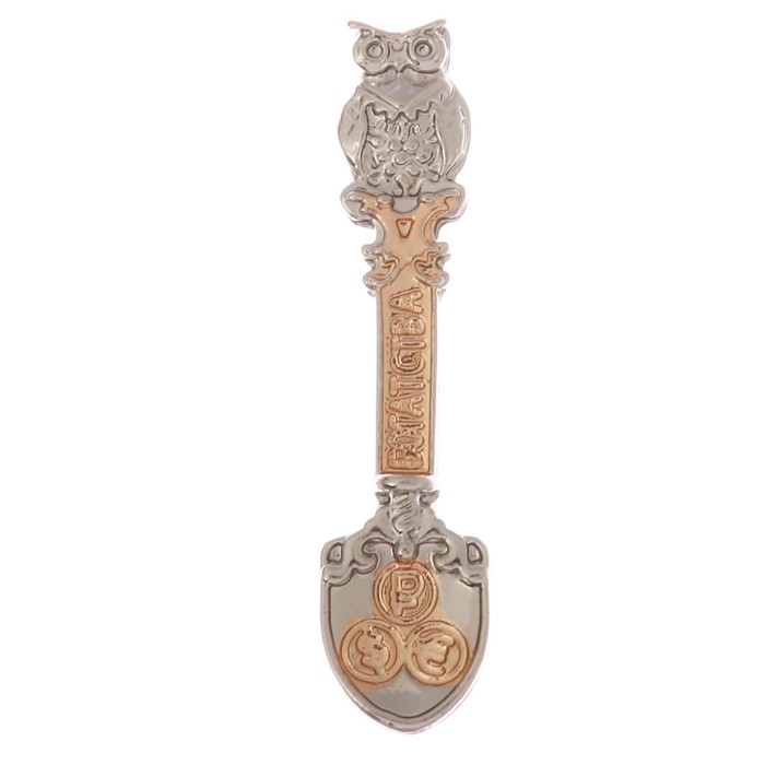 Ложка-загребушка двухцветная "Денежная сова"