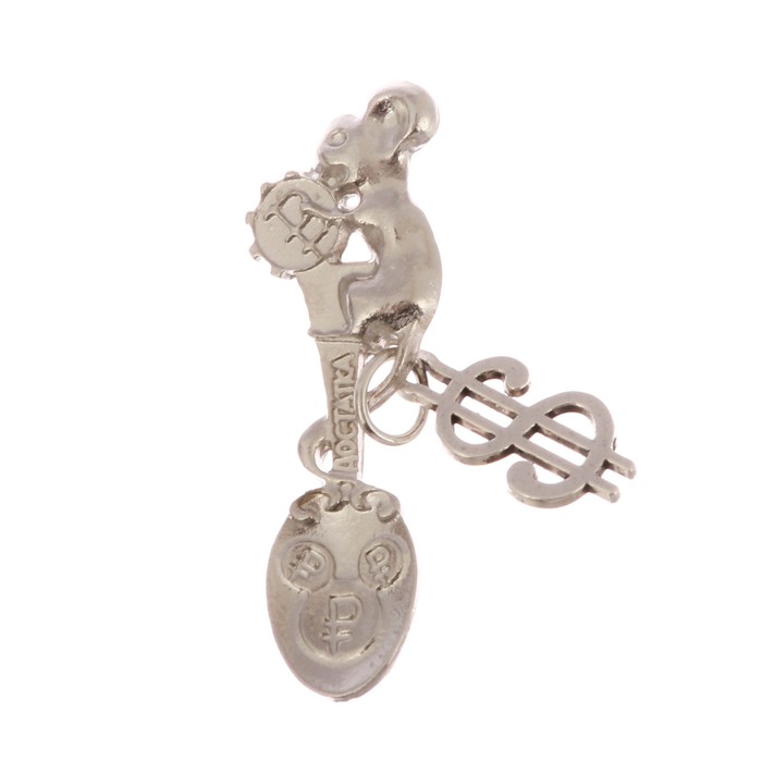 Ложка-загребушка с доп. элементом "Счастливый доллар"