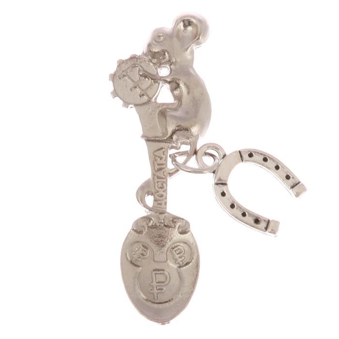 Ложка-загребушка с доп. элементом "Подкова на удачу"