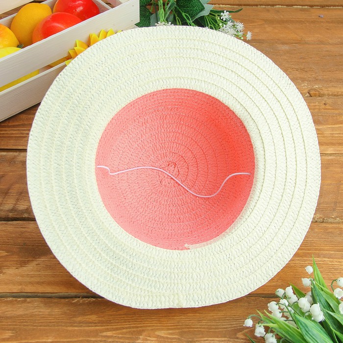 Карнавальная шляпка детская "Цветок" р-р 50-52 см, цвет розовый