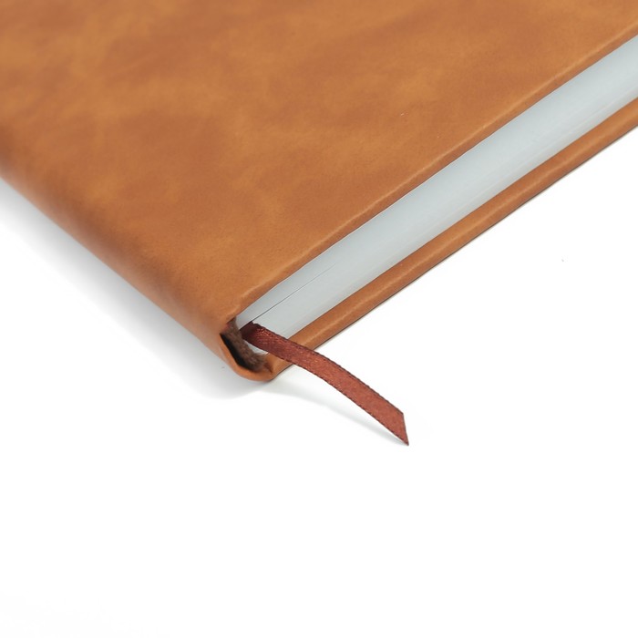 Ежедневник недат А5 120л кл,карта на форзаце,ляссе,обл пвх под нубук Новый Стиль