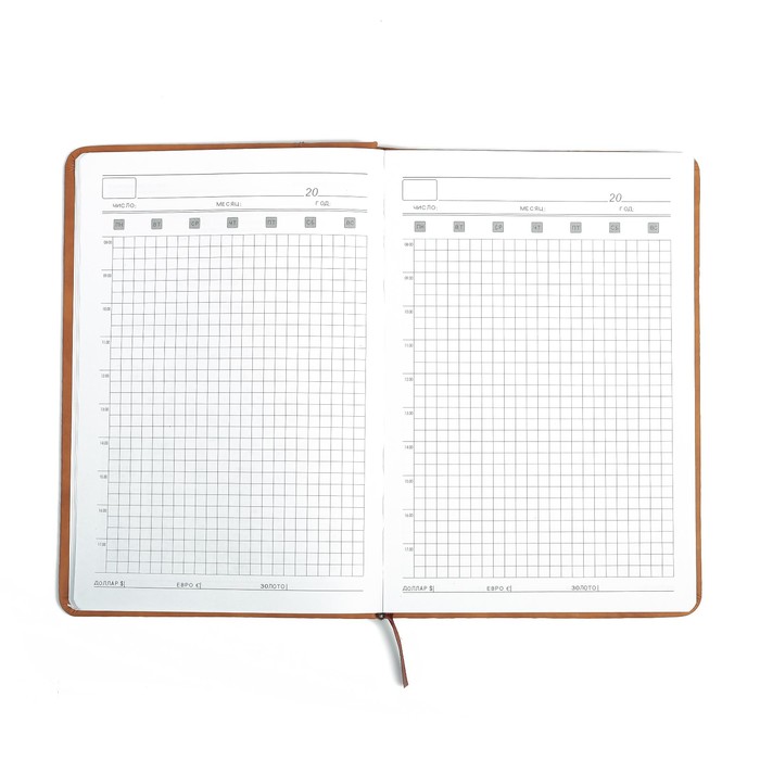 Ежедневник недат А5 120л кл,карта на форзаце,ляссе,обл пвх под нубук Новый Стиль